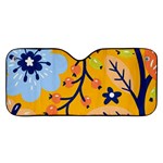 Floral Pattern Beautiful Aesthetic Car Windshield Sunshade Front