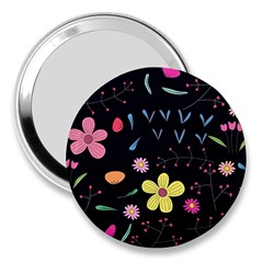 Foliage Pattern Beautiful Aesthetic Secret Garden 3  Handbag Mirrors