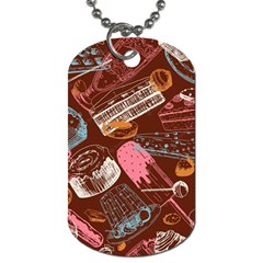 Sweet Food Seamless Pattern Dog Tag (two Sides)