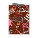 Sweet Food Seamless Pattern Mini Greeting Cards (Pkg of 8) Left