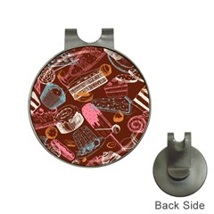 Sweet Food Seamless Pattern Hat Clips With Golf Markers