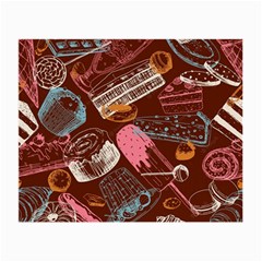 Sweet Food Seamless Pattern Small Glasses Cloth (2 Sides)