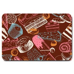 Sweet Food Seamless Pattern Large Doormat