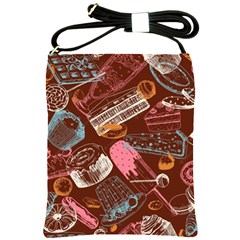 Sweet Food Seamless Pattern Shoulder Sling Bag