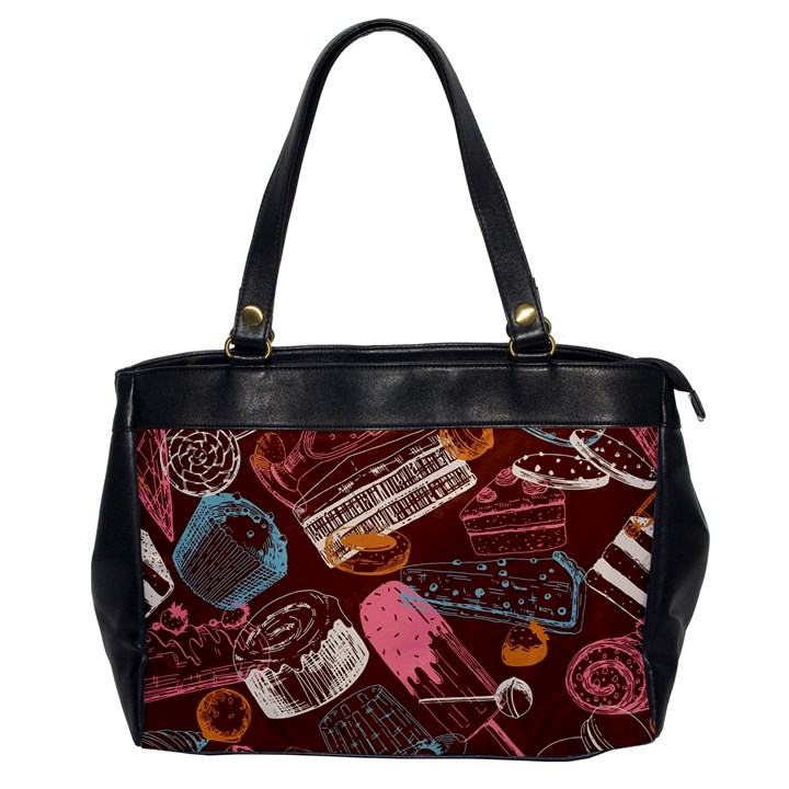 Sweet Food Seamless Pattern Oversize Office Handbag