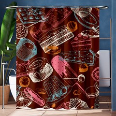 Sweet Food Seamless Pattern Shower Curtain 60  X 72  (medium) 