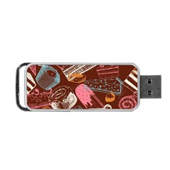 Sweet Food Seamless Pattern Portable Usb Flash (two Sides)