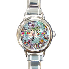 Supersonicangeldream Round Italian Charm Watch by chellerayartisans