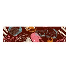 Sweet Food Seamless Pattern Banner And Sign 4  X 1 