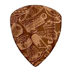 Sweet Food Seamless Pattern Wood Guitar Pick (set Of 10)