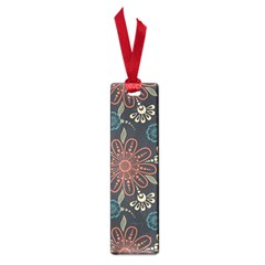 Retro Texture With Orange Flowers Floral Small Book Marks