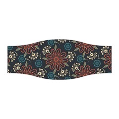 Retro Texture With Orange Flowers Floral Stretchable Headband