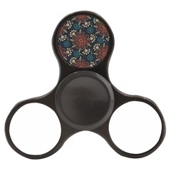 Retro Texture With Orange Flowers Floral Finger Spinner