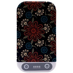 Retro Texture With Orange Flowers Floral Sterilizers