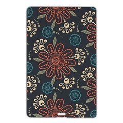 Retro Texture With Orange Flowers Floral Name Card Style Usb Flash Drive