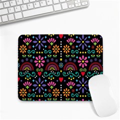 Mexican Folk Art Seamless Pattern Colorful Small Mousepad