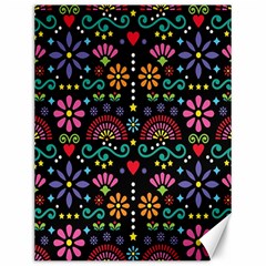 Mexican Folk Art Seamless Pattern Colorful Canvas 12  X 16 