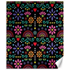 Mexican Folk Art Seamless Pattern Colorful Canvas 20  X 24  by Paksenen