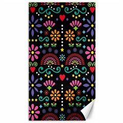 Mexican Folk Art Seamless Pattern Colorful Canvas 40  X 72 