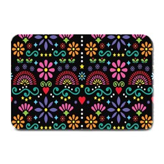 Mexican Folk Art Seamless Pattern Colorful Plate Mats