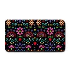 Mexican Folk Art Seamless Pattern Colorful Medium Bar Mat