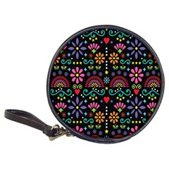 Mexican Folk Art Seamless Pattern Colorful Classic 20-cd Wallets