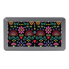 Mexican Folk Art Seamless Pattern Colorful Memory Card Reader (mini)