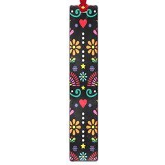 Mexican Folk Art Seamless Pattern Colorful Large Book Marks