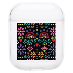 Mexican Folk Art Seamless Pattern Colorful Soft Tpu Airpods 1/2 Case