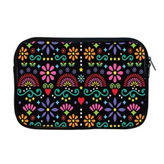 Mexican Folk Art Seamless Pattern Colorful Apple Macbook Pro 17  Zipper Case