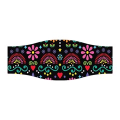 Mexican Folk Art Seamless Pattern Colorful Stretchable Headband