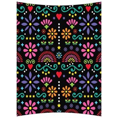 Mexican Folk Art Seamless Pattern Colorful Back Support Cushion