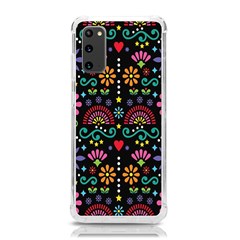 Mexican Folk Art Seamless Pattern Colorful Samsung Galaxy S20 6 2 Inch Tpu Uv Case