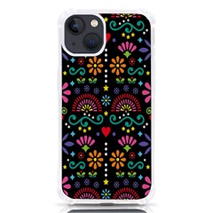 Mexican Folk Art Seamless Pattern Colorful Iphone 13 Tpu Uv Print Case