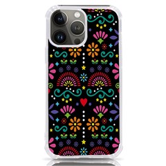 Mexican Folk Art Seamless Pattern Colorful Iphone 13 Pro Max Tpu Uv Print Case