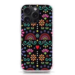 Mexican Folk Art Seamless Pattern Colorful Iphone 15 Pro Tpu Uv Print Case