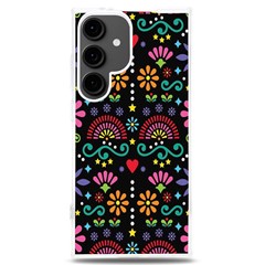 Mexican Folk Art Seamless Pattern Colorful Samsung Galaxy S24 Plus 6 7 Inch Tpu Uv Case