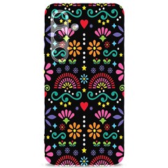 Mexican Folk Art Seamless Pattern Colorful Samsung Galaxy S24 6 2 Inch Black Tpu Uv Case