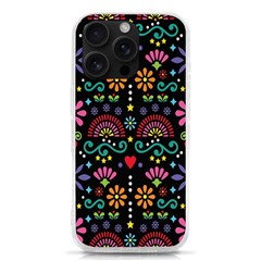 Mexican Folk Art Seamless Pattern Colorful Iphone 16 Pro Tpu Uv Print Case