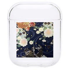 Japanese Wave Koi Illustration Pattern Hard Pc Airpods 1/2 Case