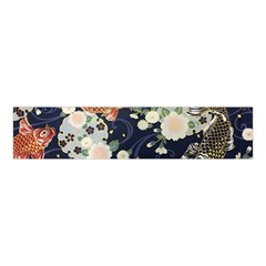 Japanese Wave Koi Illustration Pattern Velvet Scrunchie