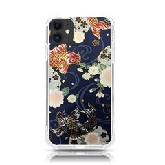 Japanese Wave Koi Illustration Pattern Iphone 11 Tpu Uv Print Case by Ndabl3x