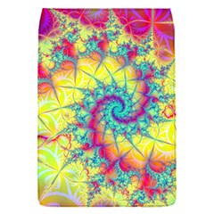 Fractal Spiral Abstract Background Vortex Yellow Removable Flap Cover (s)