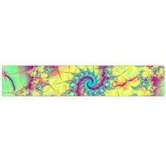 Fractal Spiral Abstract Background Vortex Yellow Large Premium Plush Fleece Scarf 