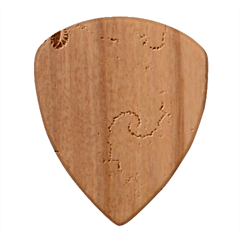 Fractal Spiral Abstract Background Vortex Yellow Wood Guitar Pick (set Of 10)