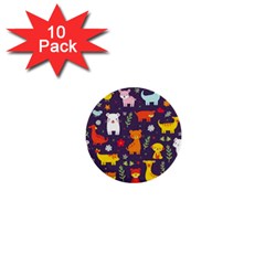 Pet Animal 01 1  Mini Buttons (10 Pack) 