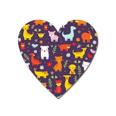 Pet Animal 01 Heart Magnet