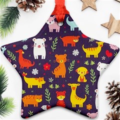 Pet Animal 01 Star Ornament (two Sides)