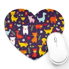 Pet Animal 01 Heart Mousepad