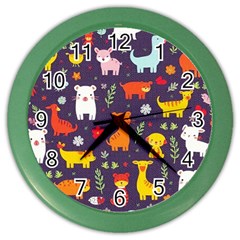 Pet Animal 01 Color Wall Clock